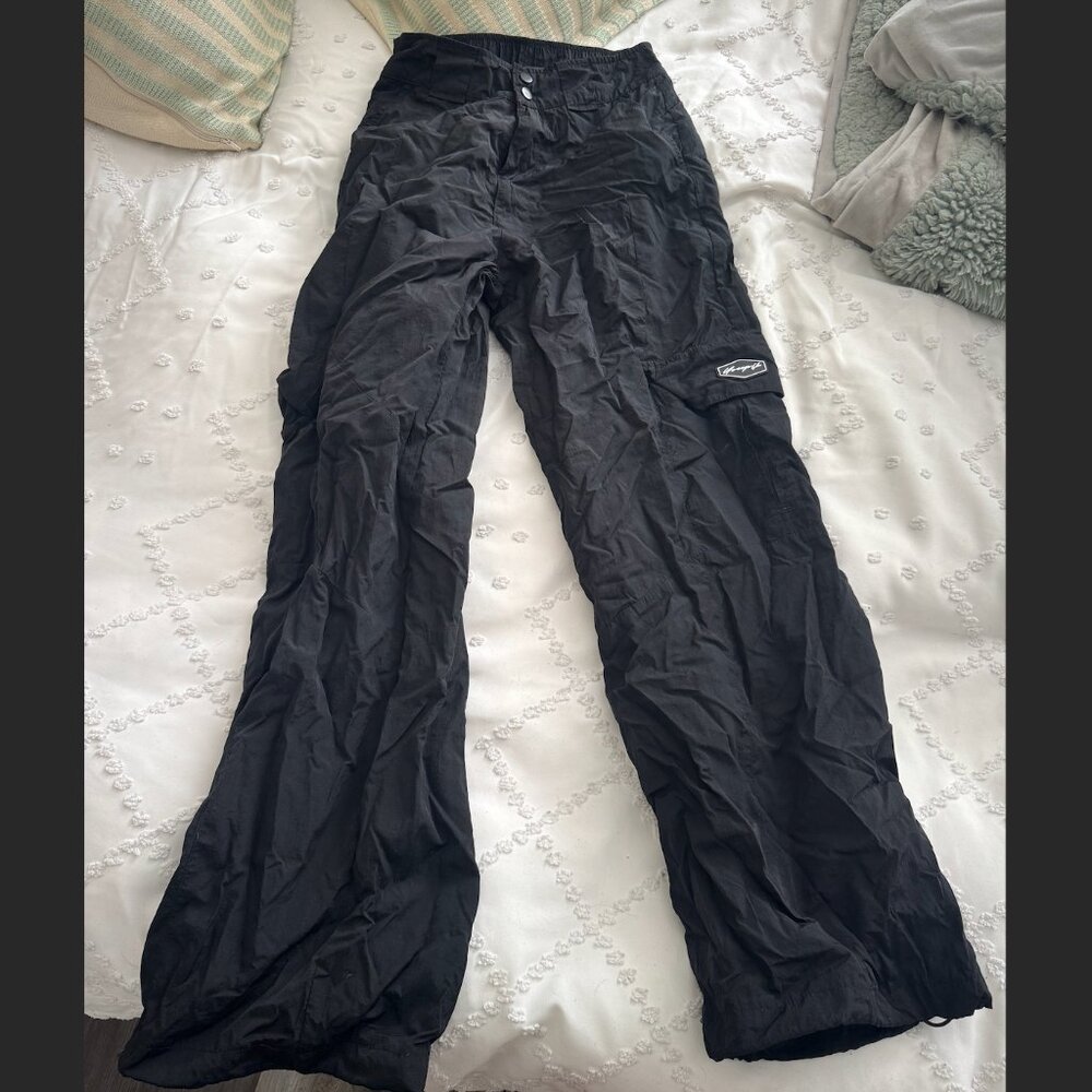 YoungLA Black Cargos